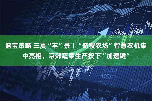 盛宝策略 三夏“丰”景丨“奇稷农场”智慧农机集中亮相，京郊蔬菜生产按下“加速键”